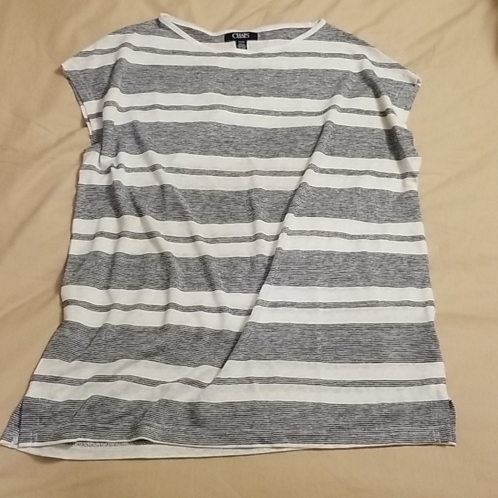 Chaps women's striped sleeveless shirt top S small